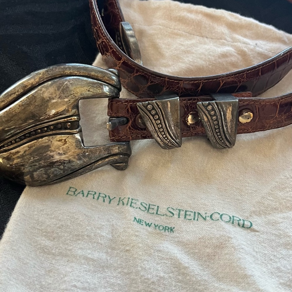 Barry Kieselstein-Cord Vintage Alligator/Silver Belt